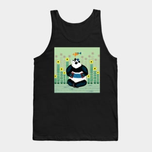 Panda Piazzolla and The Trumpet Bird Tank Top